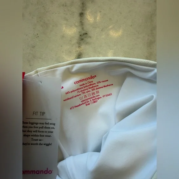 NWT Commando Faux Leather Leggings in White - Size XS - Picture 8 of 10